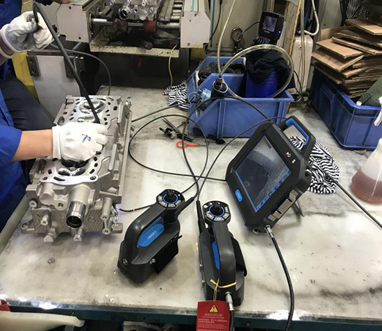 SIE百萬像素工業內窺鏡鑄造分廠、鑄造廠、精加工廠演示現場